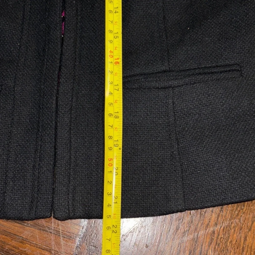 Cynthia Rowley Black Blazer with Structured Lines - Picture 10 of 11